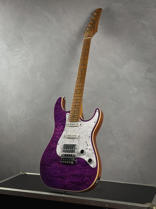 Guitarra Seizi Katana Musashi Plus Hss Rm Amethyst Purple